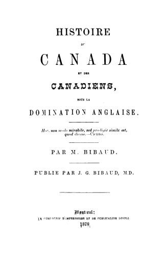 Histoire du Canada