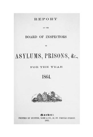 Report of the Board of Inspectors of Asylums, Prisons, &c