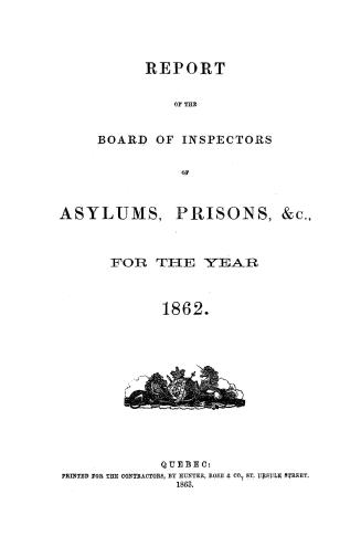 Report of the Board of Inspectors of Asylums, Prisons, &c