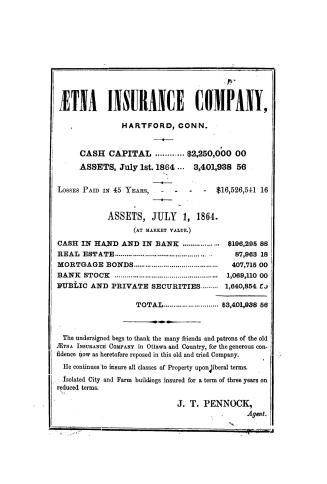 Mitchell & Co.'s county of Carleton and Ottawa city directory, for 1864-5