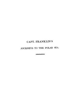 Journey to the shores of the Polar Sea, in 1819-20-21-22: with a brief account of the second journey in 1825-26-27