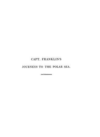 Journey to the shores of the Polar Sea, in 1819-20-21-22: with a brief account of the second journey in 1825-26-27