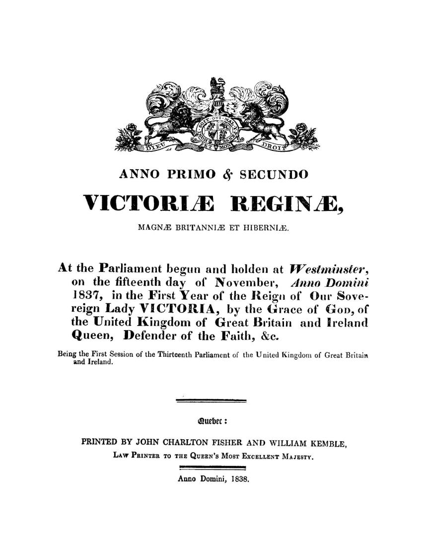 An act for indemnifying those who have issued or acted under certain parts of a certain ordinance made under colour of an act passed in the present se(...)