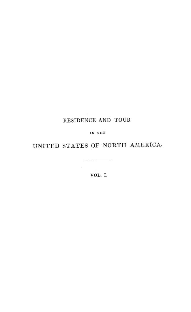 Journal of a residence and tour in the United States of North America from April, 1833, to October, 1834