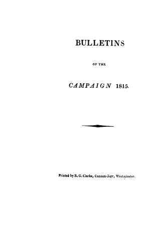 Bulletins of the campaign