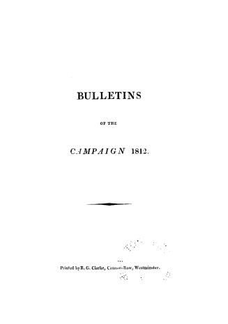 Bulletins of the campaign