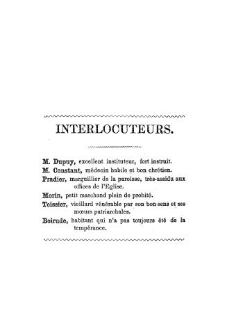 Les soirées du village, ou, Entretiens sur le protestantisme, 1ière partie, Les saints protestants