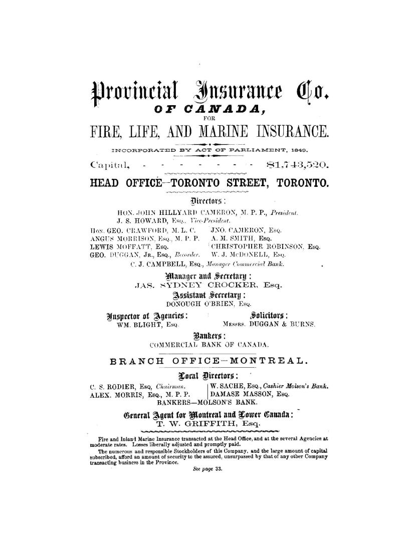 Annual report of the Board of Trade, with a review of the commerce of Toronto for