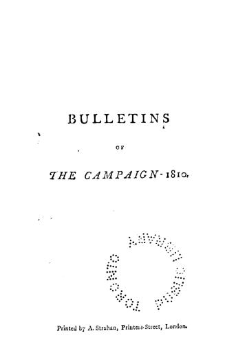 Bulletins of the campaign