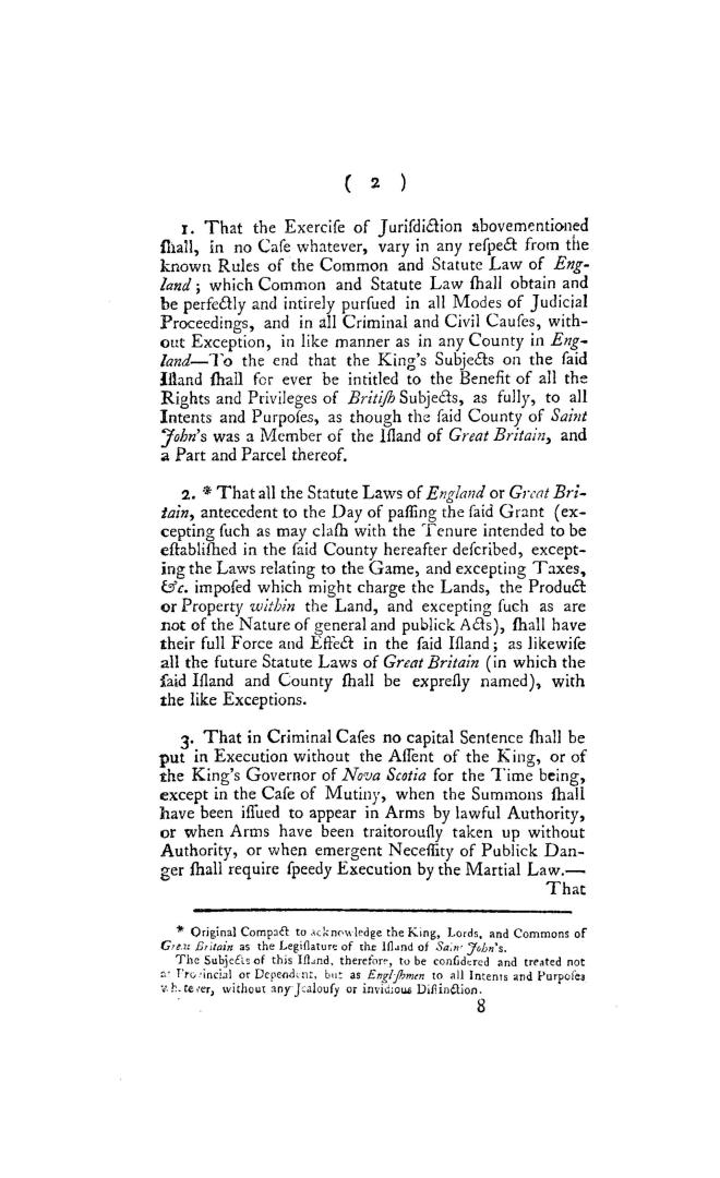 To the King's Most Excellent Majesty, the memorial of John, earl of Egmont, [desiring ''from His Majesty a grant of the whole island of Saint John's in the Gulph of Saint Laurence''