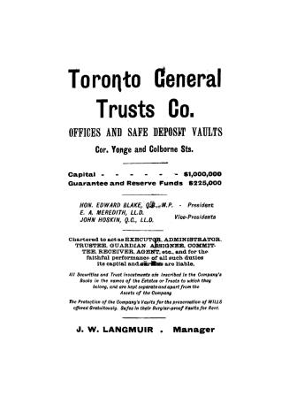 Might & Taylor & co's classified business directory of Toronto