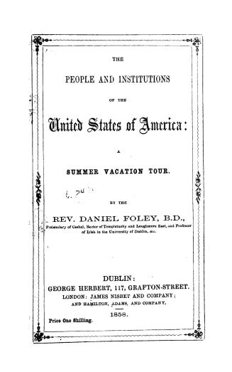 The people and institutions of the United States of Americ