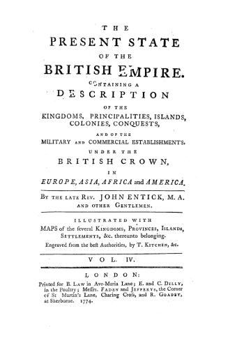 The present state of the British Empire