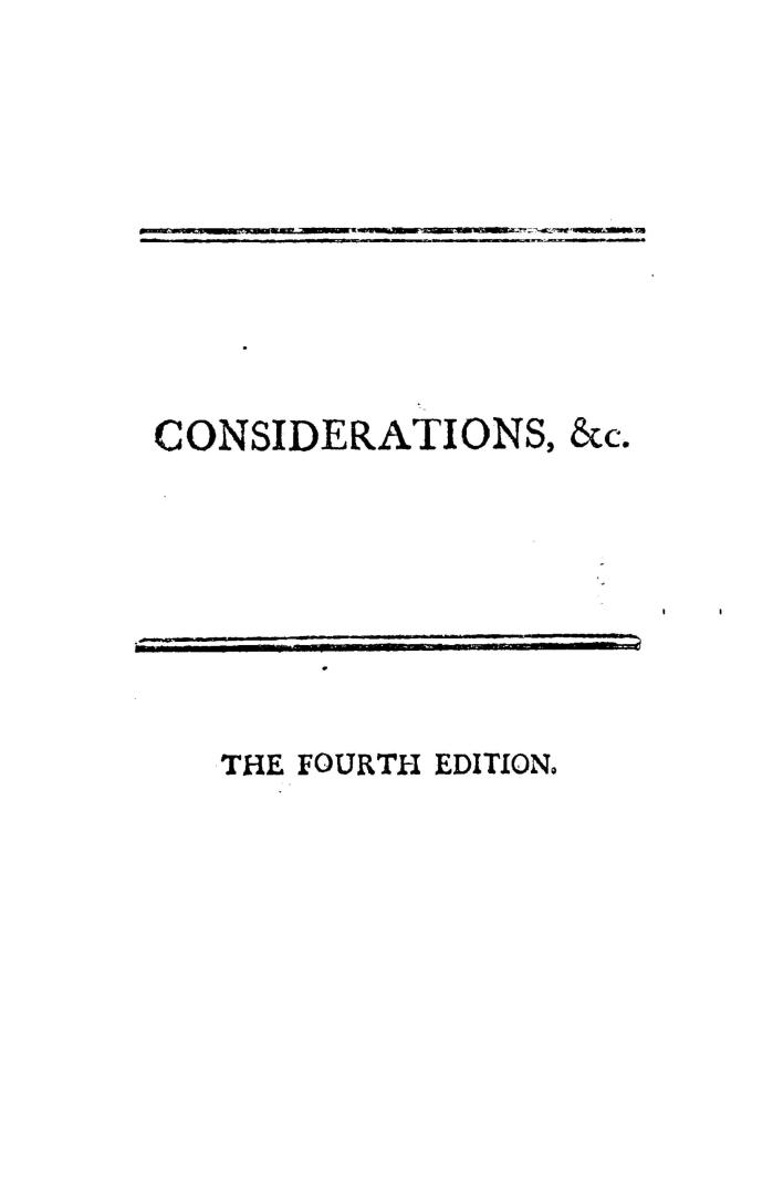 Considerations on the measures carrying on with respect to the British colonies in North America