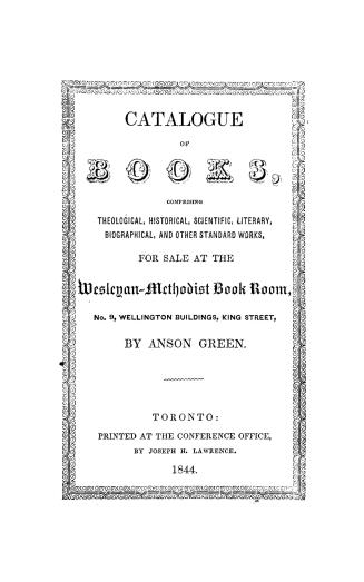 Catalogue of books