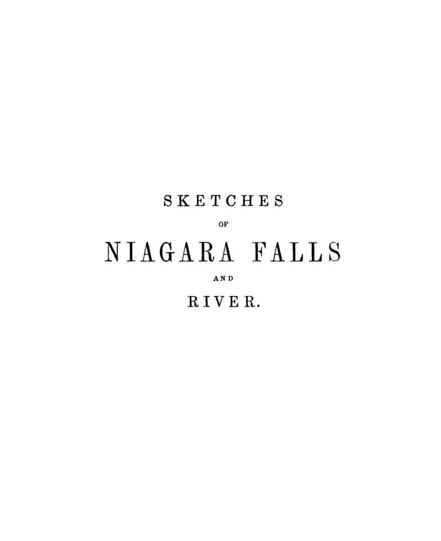 Sketches of Niagara Falls and river