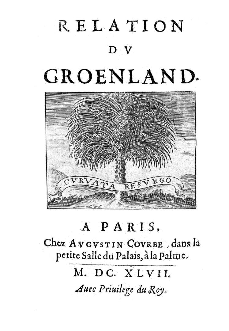 Relation du Groenland