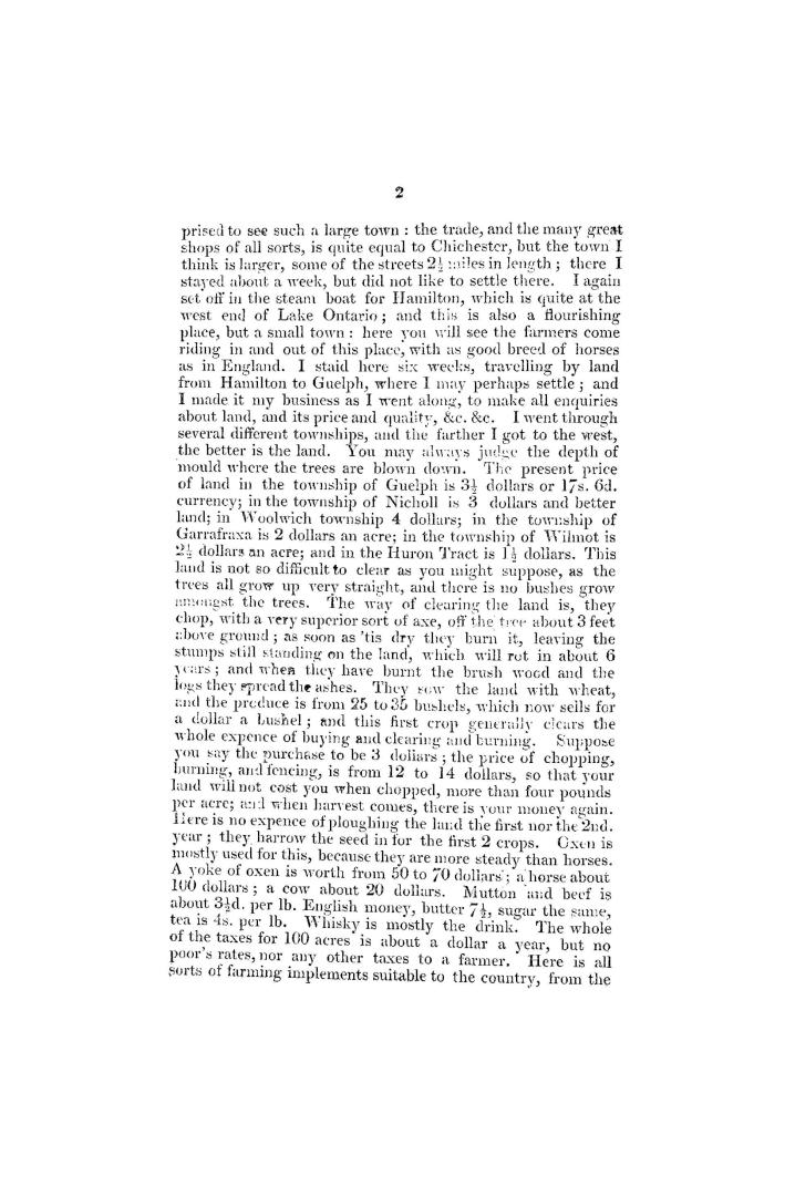 [Letters from settlers in Upper Canada, collection of twenty letters and extracts from letters and newspapers