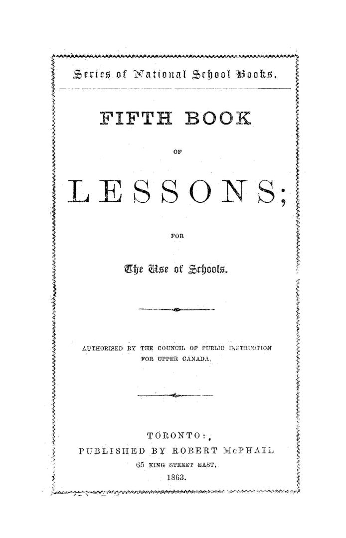 Fifth book of lessons, for the use of schools