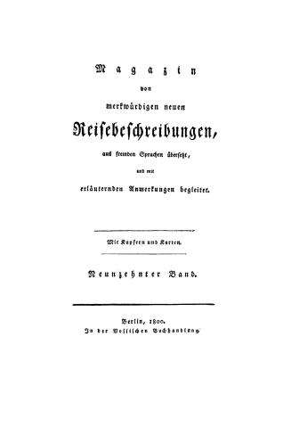 Georg Vancouvers Reisen nach dem nérdlichen Theile der Sédsee w?hrend der Jahre 1790 bis 1795