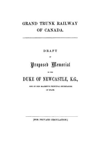 Draft of proposed memorial to the Duke of Newcastle, K