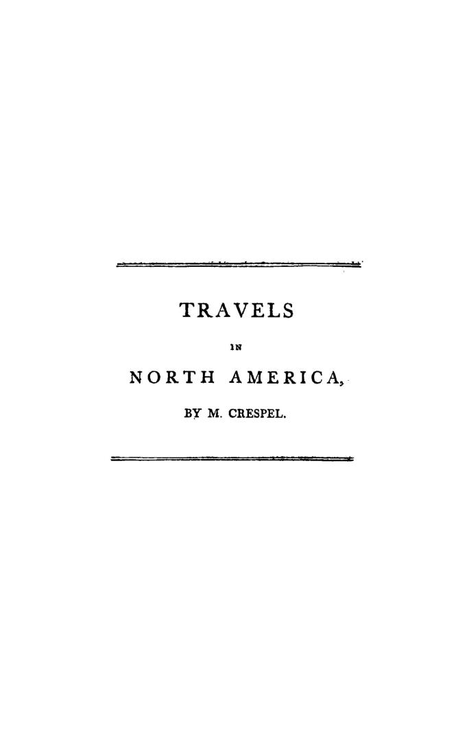 Travels in North America