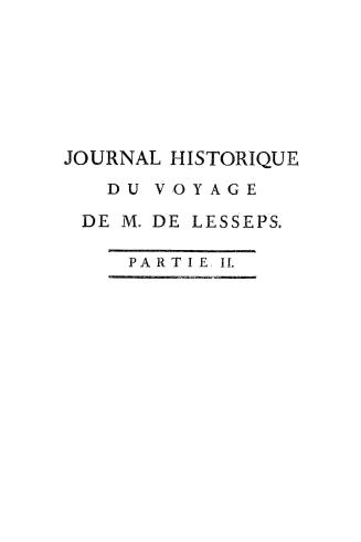 Journal historique du voyage de M