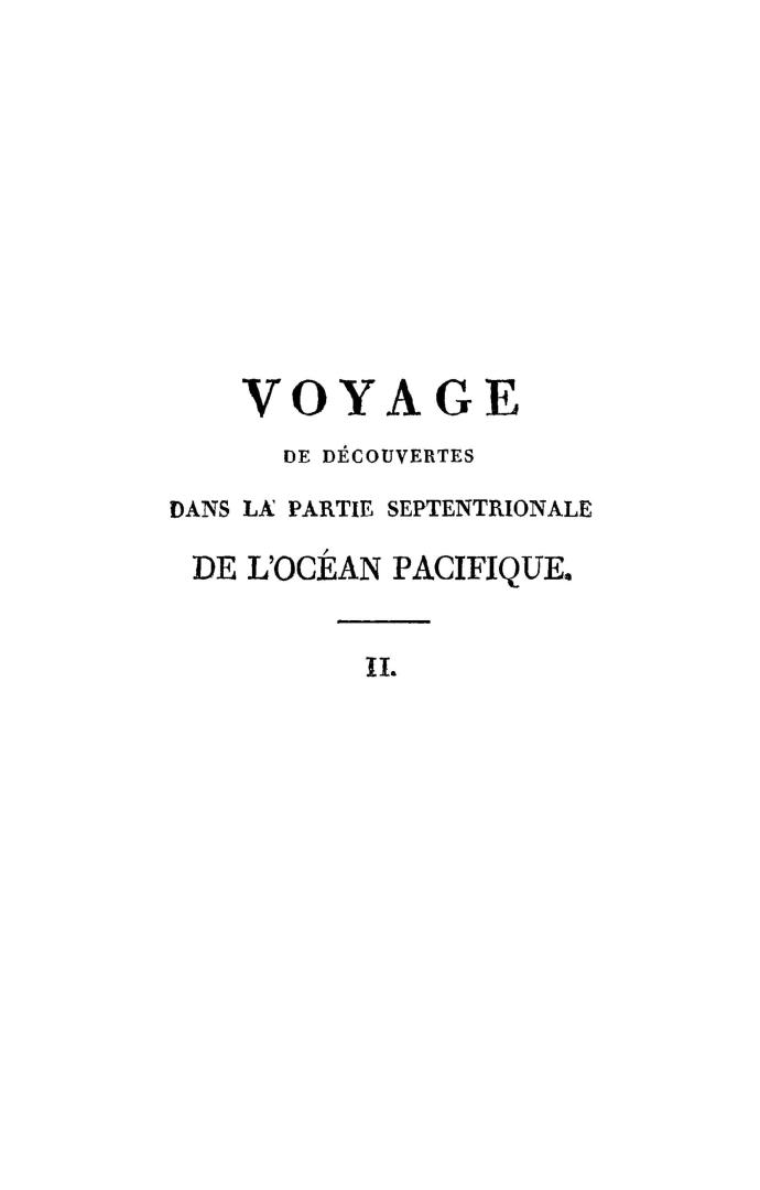 Voyage de découvertes dans la partie septentrionale de l'océan Pacifique, fait par le capitaine W