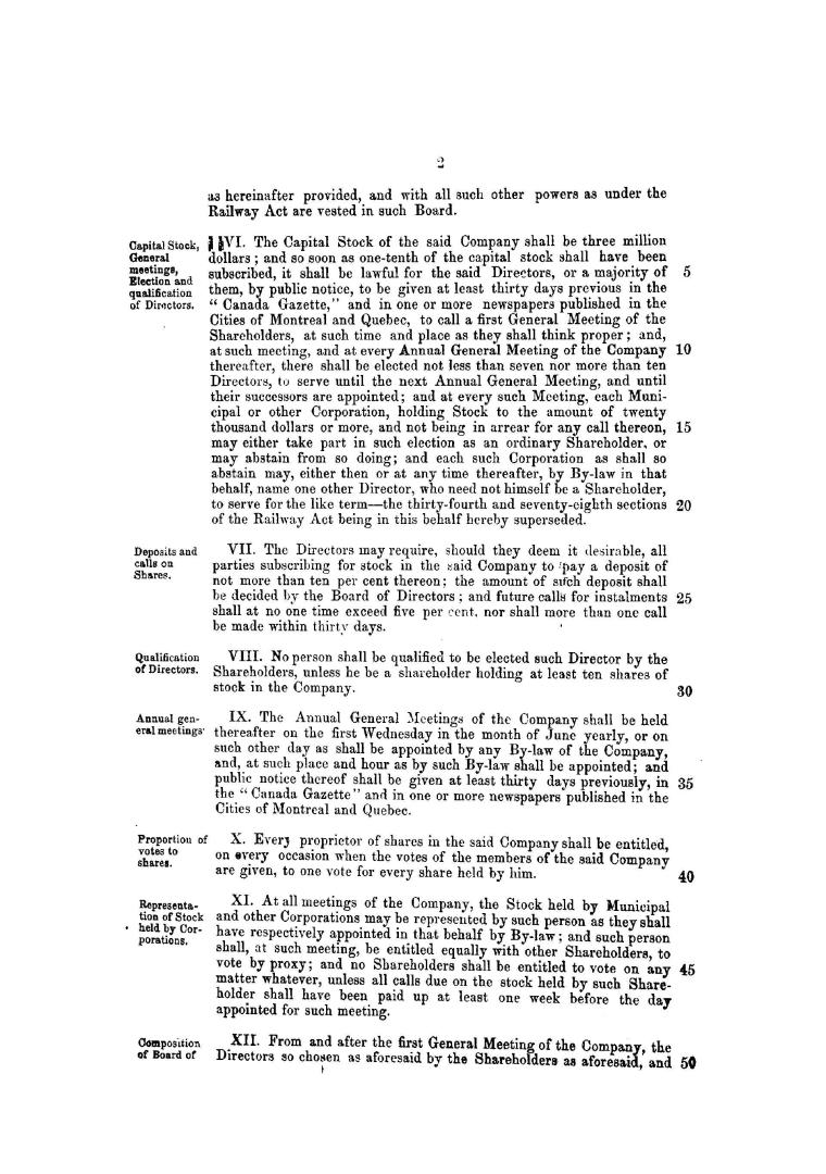 Bill, an act to incorporate the intercolonial railway company, received and read, first time, Friday, 17th May, 1861(...)