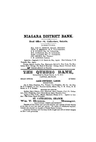 St. Catharines general and business directory... also, a business directory of the villages of Thorold and Merritton