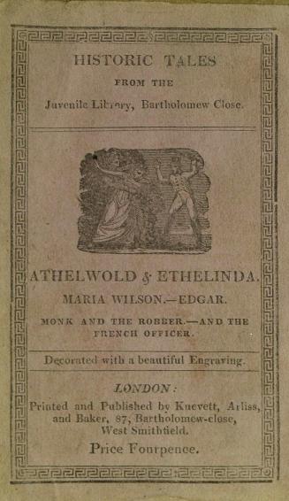 Athelwold and Ethelinda , Maria Wilson , Edgar , The monk and the robber : An anecdote