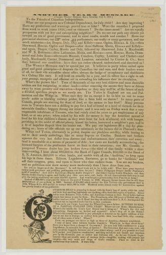 Another year's message : (Toronto Weekly Message, extra, Saturday, July 2, 1859) to the friends of Canadian independence