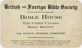 British and Foreign Bible Society