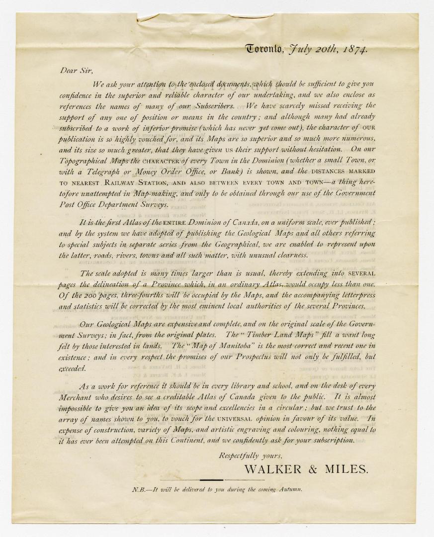 [Circular] We ask your attention to the enclosed documents, which should be sufficient to give you confidence in the superior and reliable character o(...)