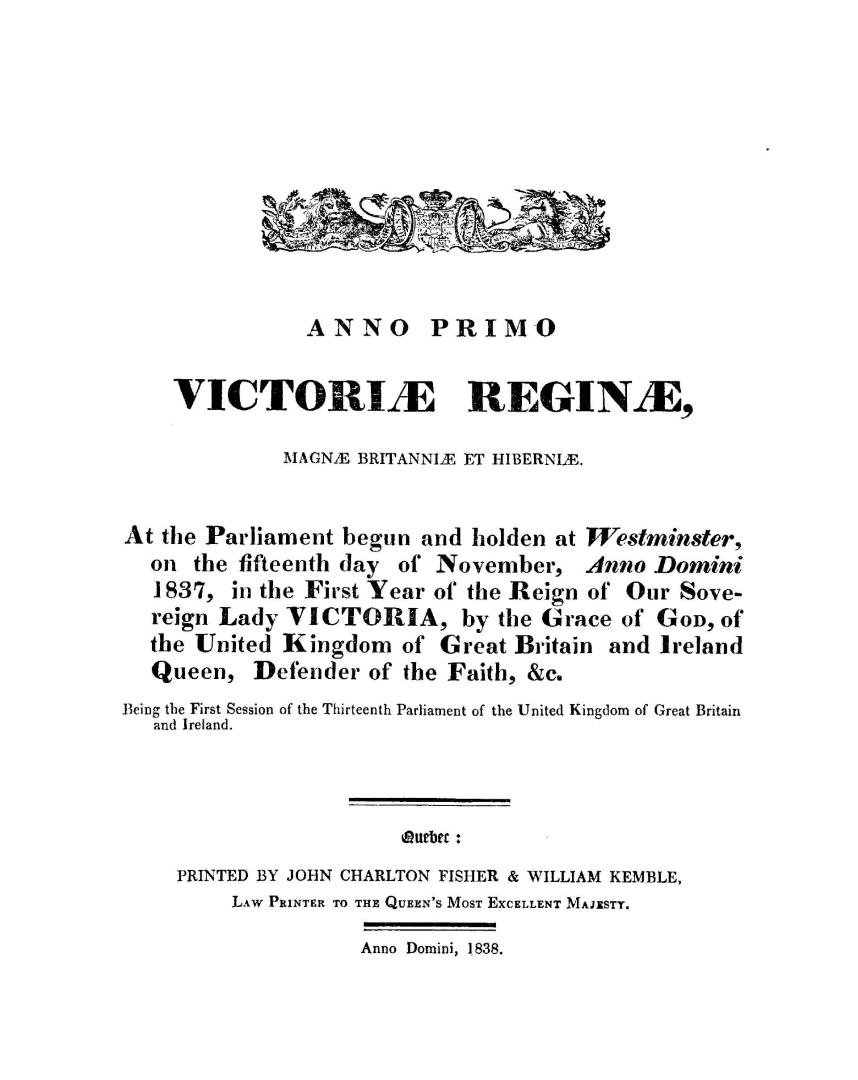 An act to make temporary provision for the government of Lower Canada