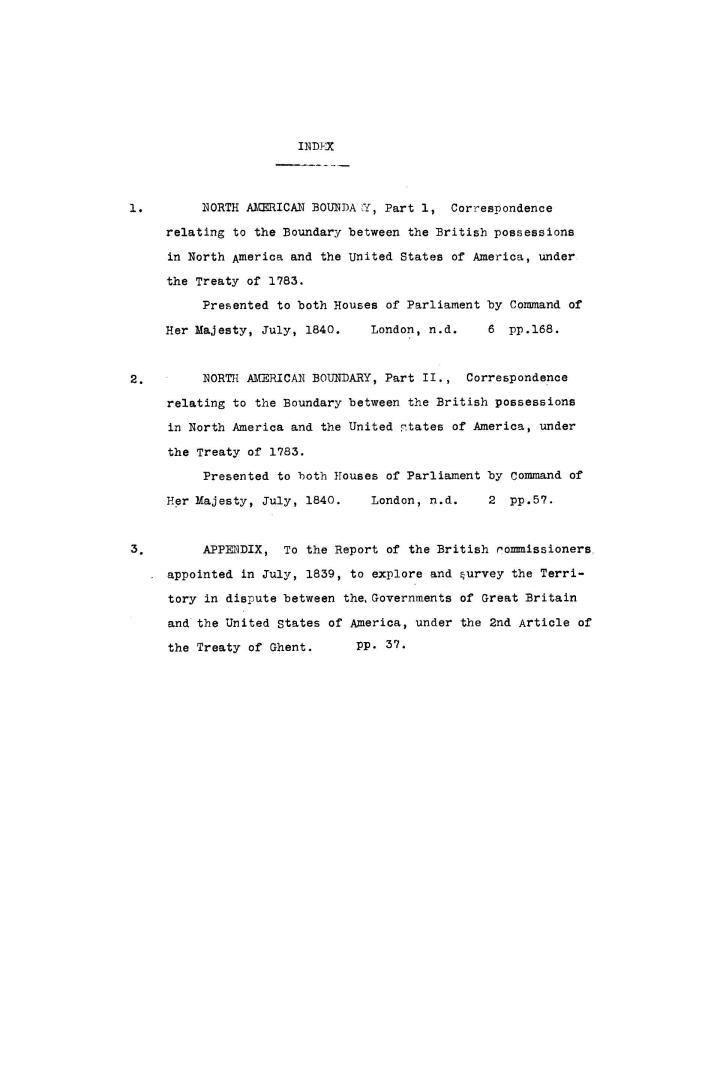 North American boundary... correspondence relating to the boundary between the British possessions in North America and the United States of America u(...)