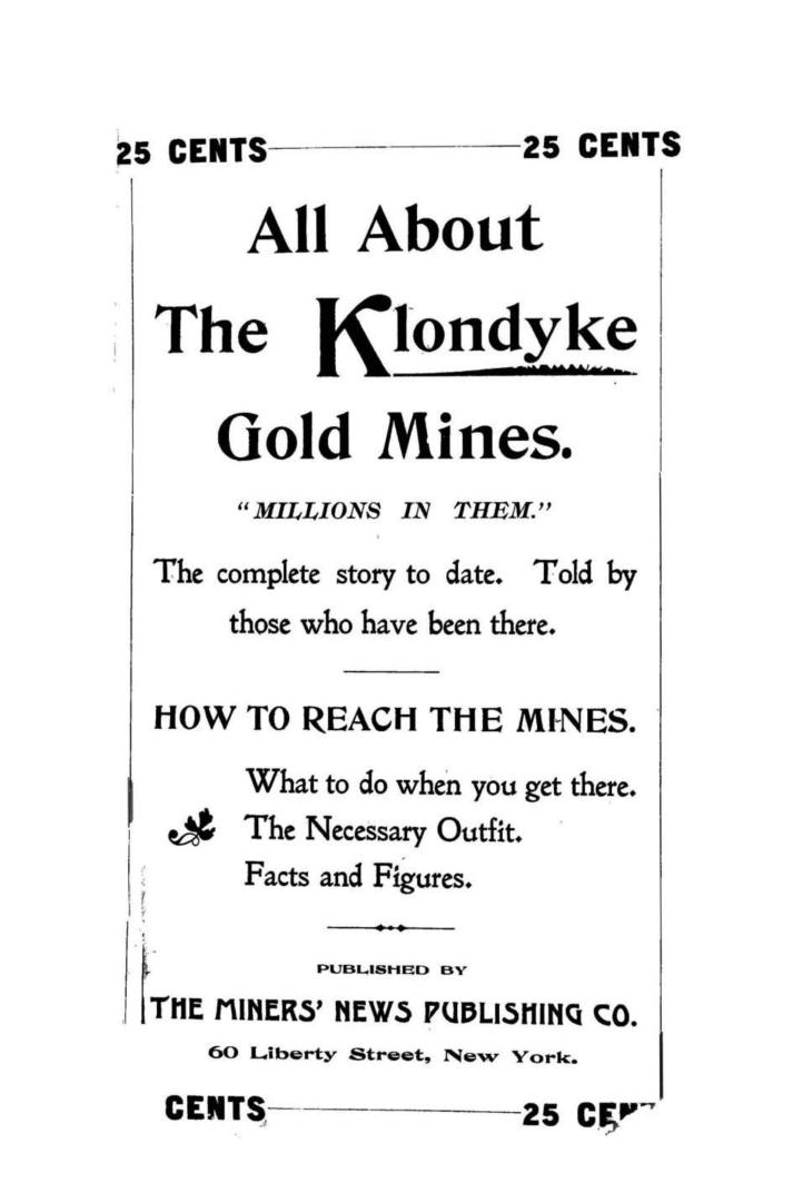 All about the Klondyke gold mines