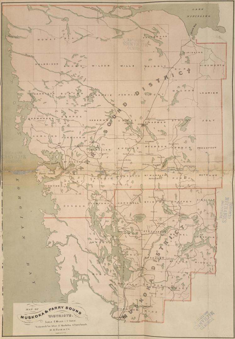 Guide book & atlas of Muskoka and Parry Sound Districts