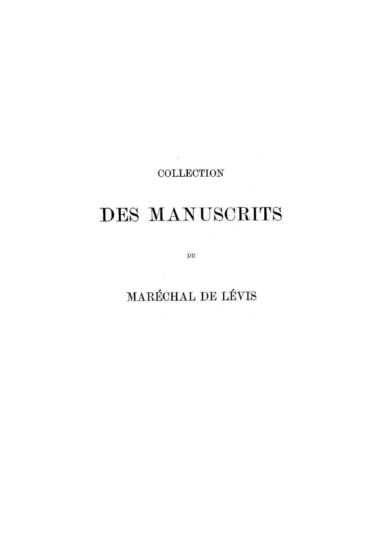 Lettres et pièces militaires : instructions, ordres, mémoires, plans de campagne et de défense, 1756-1760