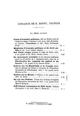 L'Irlande, le Canada - Jersey, lettres adressées au Journal des débats