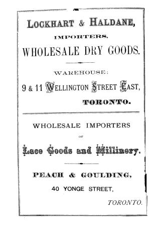 Guide book of the city of Toronto, containing a sketch of the city, its educational, charitable, religious and fraternal institutions, a table of the (...)