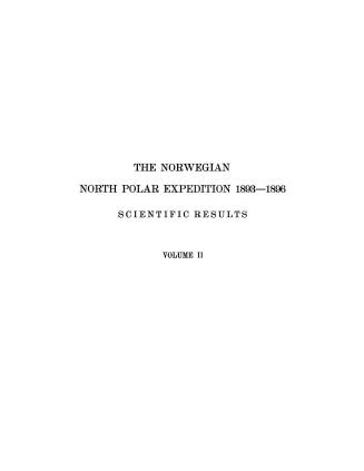 The Norwegian North polar expedition, 1893-1896