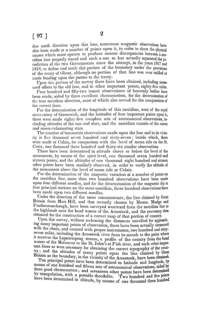 Message from the President of the United States, communicating copies of a report and letter from the Commissioners appointed for the exploration and (...)