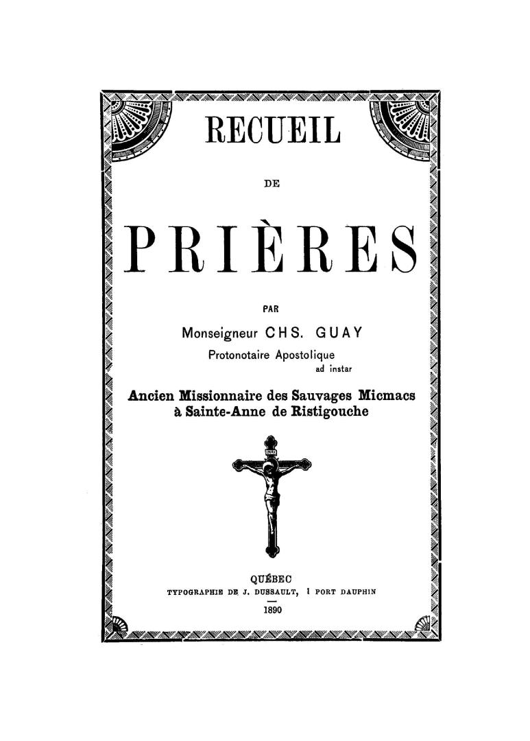 Recueil de prières