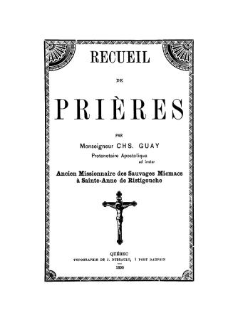 Recueil de prières