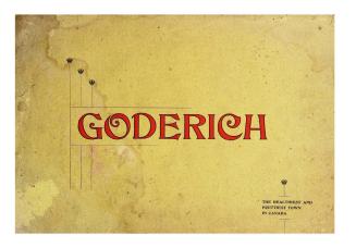 A souvenir from Goderich, Ontario 1897