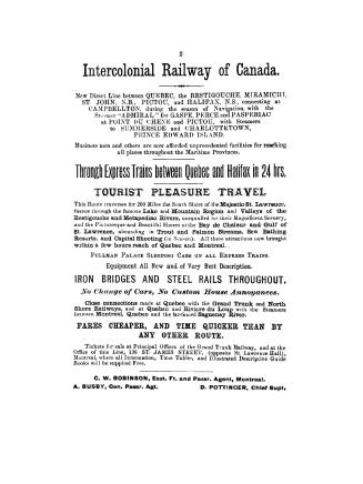 The Windsor Hotel guide to the city of Montreal, and for the Dominion of Canada, 1883