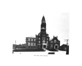 Souvenir view book of the twin cities of Canada, Fort William and Port Arthur