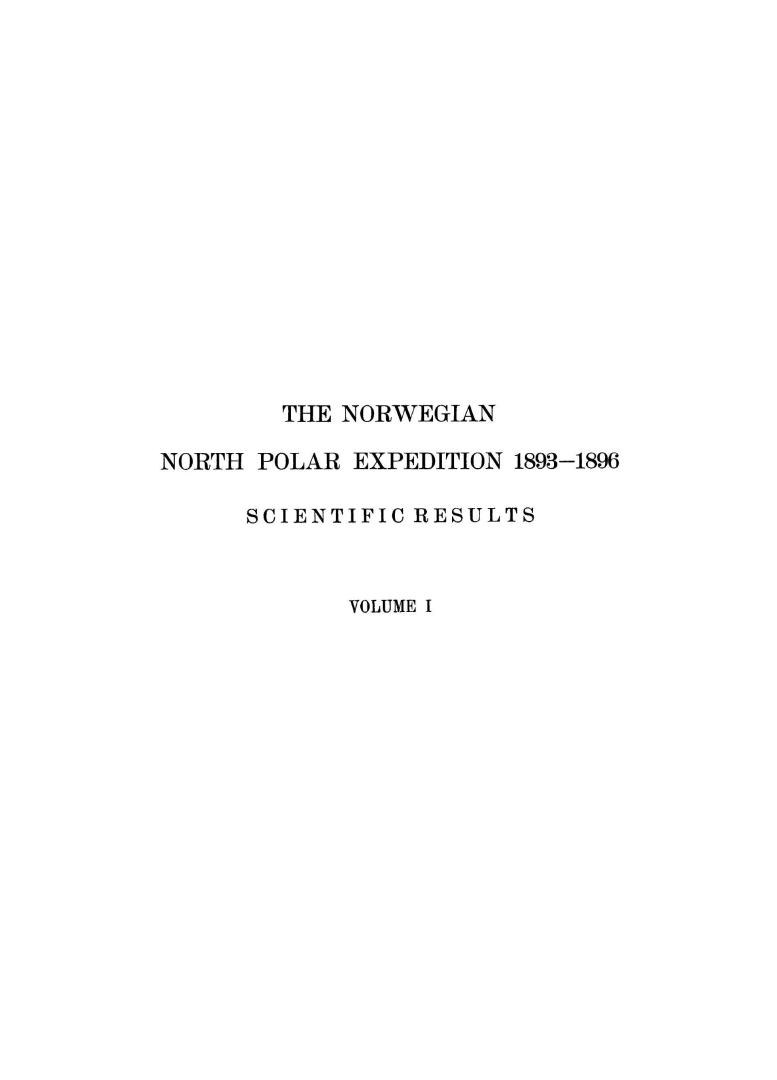 The Norwegian North polar expedition, 1893-1896