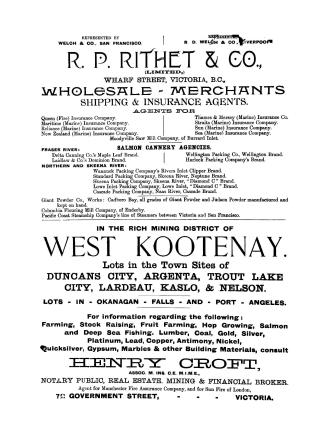 Special supplement...relating to Vancouver Island, the adjacent coast and northern interior of British Columbia